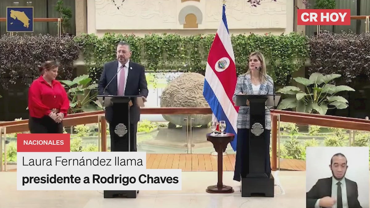 Laura Fernández llama presidente a Rodrigo Chaves