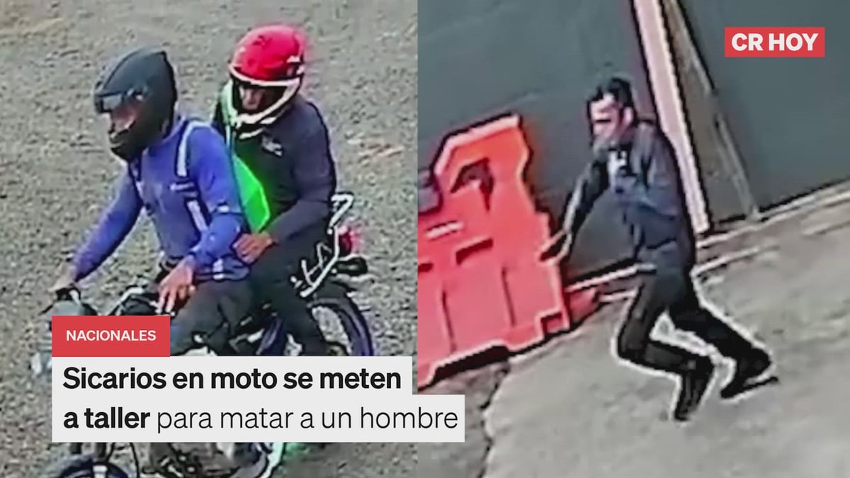 Sicarios en moto se meten a taller para matar a un hombre
