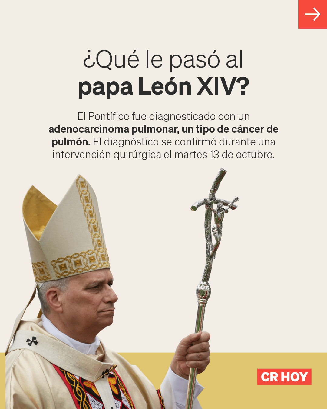 El papa evoluciona favorablemente luego de operación por cáncer