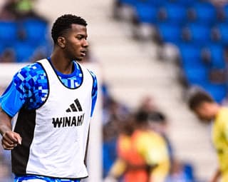 Jeyland Mitchell con el Estrasburgo. Foto Kevin Clement / Estrasburgo.