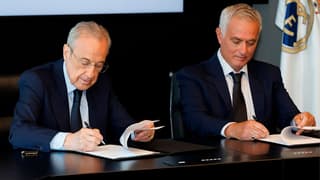 José Mourinho junto a Florentino Pérez. Foto Real Madrid.