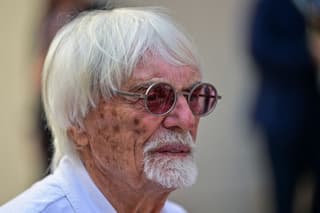 Bernie Ecclestone, exjefe de la F1. (Photo by Andrej ISAKOVIC / AFP)