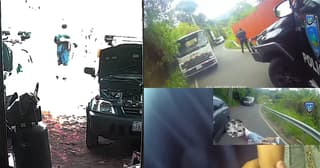 (Video) Hombres amenazaron con balear a empleados de taller y rápido fueron detenidos