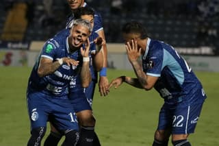 Cartaginés celebrando la anotación. Foto cortesía Cartaginés.