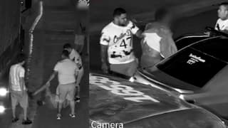 (Video) Sujetos golpean a hombre y lo suben a la fuerza a un carro