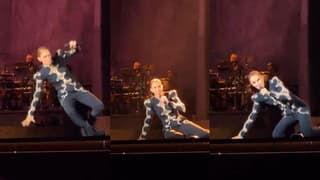 (Video) Céline Dion sufre resbalón durante concierto en París