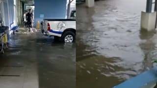 (Video) Hospital de Guápiles inundado