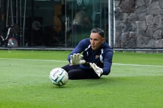 Keylor Navas en el entrenamiento con Pumas. Cortesía Pumas.