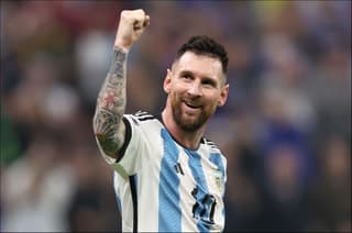 Lionel Messi con Argentina.