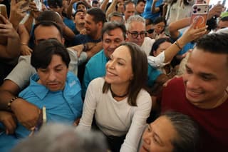 (Video) Así regresó María Corina Machado a Venezuela