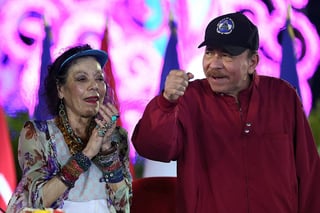 Rosario Murillo y Daniel Ortega, cabezas del régimen que dirige Nicaragua. AFP