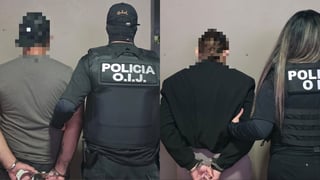 (Fotos) Detienen a pareja sospechosa de legitimación de capitales en San Carlos