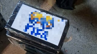 1.5 toneladas de droga ocultas en camión iban en paquetes con el logo de la FIFA