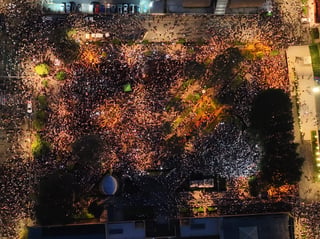 Bloque democrático durante plantón: “Emocionados de ver a miles de ciudadanos”