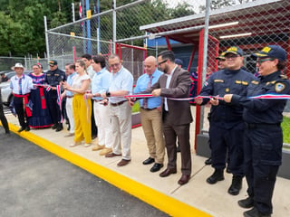 Inauguración de la delegación policial por parte del gobierno Fernández Delgado.