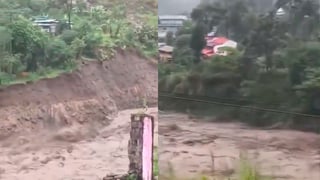 (Video) Enorme deslizamiento en Nepal bloquea un río y atrapa a decenas de personas