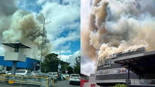 Incendio consume centro comercial Ciudad del Este en Curridabat