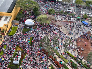 Así se ve la protesta contra los recortes a la educación pública
