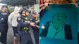 Fiscalía atribuye 26 delitos a líder criminal que enchapó piscina con cara de Escobar