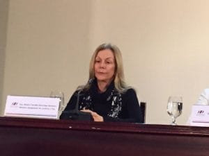 María Cecilia Sánchez Romero, ministra de Justicia. CRH.