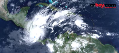 Imagen satelital del Huracán Otto - Jueves 24 de noviembre 10:20 a.m.