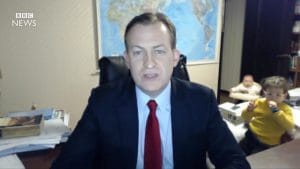 Robert Kelly - Entrevista BBC (Captura de Pantalla)