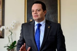 El presidente del Congreso, Gonzalo Ramírez, reiteró que someterá a discusión la moción para que la votación no sea secreta (Daniela Abarca/CRH)