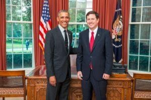Macaya es el embajador tico en Washington desde 2014 cuando entregó las credenciales a Barak Obama.