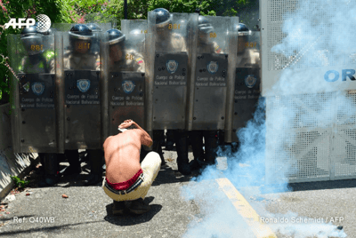 Oposición venezolanada ya llora la muerte de más de 30 personas. AFP.