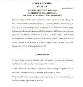 Decreto ante el peligro del ingreso de hongo que perjudica el banano.