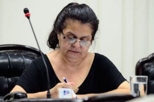 Ligia Fallas: "si algo nos preocupa, entonces no deberíamos tener esa representación". (CRH).