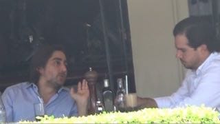 Javier Barrenechea reunido con Juan Carlos Bolaños Rojas previo a la importación de cemento desde China. Foto pertenece al expediente judicial en la causa 16-000013-0033-TP.