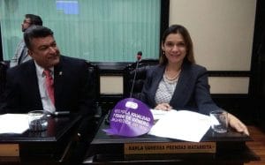 Karla Prendas: "A don Sergio Alfaro nunca se le ve aquí". (Cortesía del PLN)