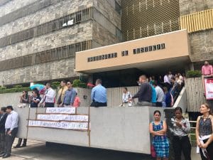 Manifestación de empleados del Poder Judicial. CRH