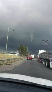 Torbellino en Cartago. Foto Accidentes de Costa Rica