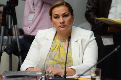 La expresidenta del Banco de Costa Rica (BCR) Paola Mora hizo un sobrevuelo por Ciudad Colón en el helicóptero de Juan Carlos Bolaños para ver un lote propiedad del importador de cemento chino. (Daniela Abarca/CRH)