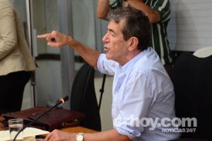 Mario Barreneceha Coto durante la comparecencia ante la Comisión Especial Investigadora de los Créditos de la Banca Pública.