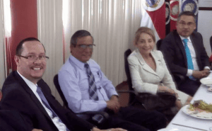 De izquierda a derecha, Celso Gamboa, magistrado: Jorge Chavarría, Fiscal General; y Berenice Smith, Fiscal Subrogante. (Imagen tomada de redes)