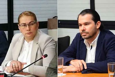 Paola Mora, expresidenta del BCR y Juan Carlos Bolaños Rojas, importador de cemento encarcelado.