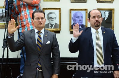 Exdiputados socialcristianos Luis Vásquez y Johnny Leiva (Archivo).