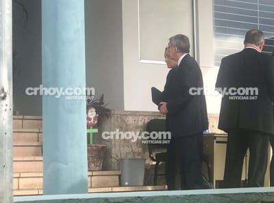 Oscar Arias llega a la Fiscalía. CRH