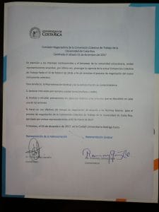 Este es el acuerdo firmado por las partes.
