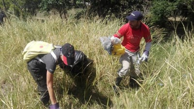 Jornada de limpieza se llevo a cabo en el marco de la celebración del Día de la Tierra. (Imagen cortersía)