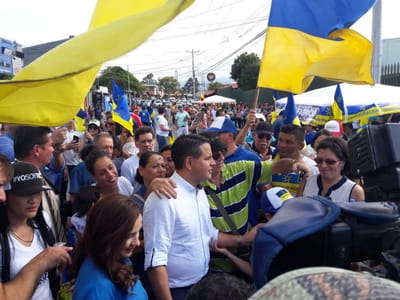 Fabricio Alvarado fue candidato presidencial en 2018 con el partido Restauración Nacional; para 2022 será el candidato del partido emergente Nueva República. Foto CRH.