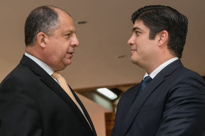 El presidente Carlos Alvarado sucederá en el cargo a Luis Guillermo Solís a partir de este martes. (CRH).