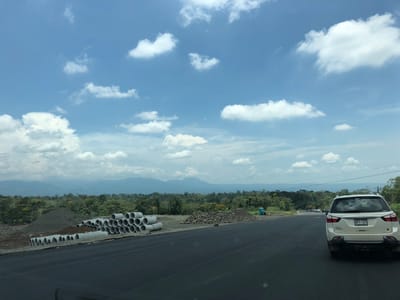 Tramo central de la nueva carretera a San Carlos, entre Sifón de San Ramón y Ciudad Quesada. Foto de 2018/CRH
