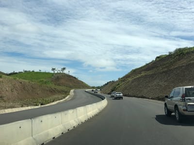 Imagen del tramo central de la ruta entre Sifón y Ciudad Quesada. CRH