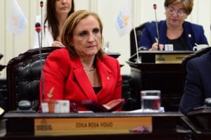 La diputada Zoila Volio, del PIN, reconoció que la Comisión de Seguridad y Narcotráfico tiene dos meses de atraso. (CRH).