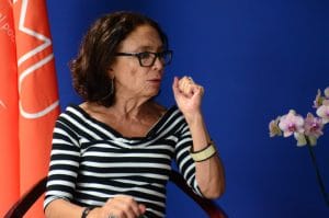 Patricia Mora, presidenta del Instituto Nacional de las Mujeres.