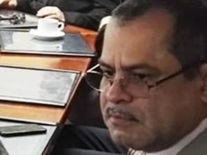 Agustín Castro Solano, viceministro de la Presidencia durante una reunión entre el Presidente Alvarado y la fracción del PUSC 2018-2022.